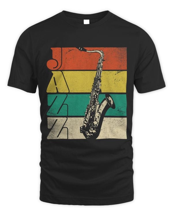 Jazz Retro Style Distressed Stripes