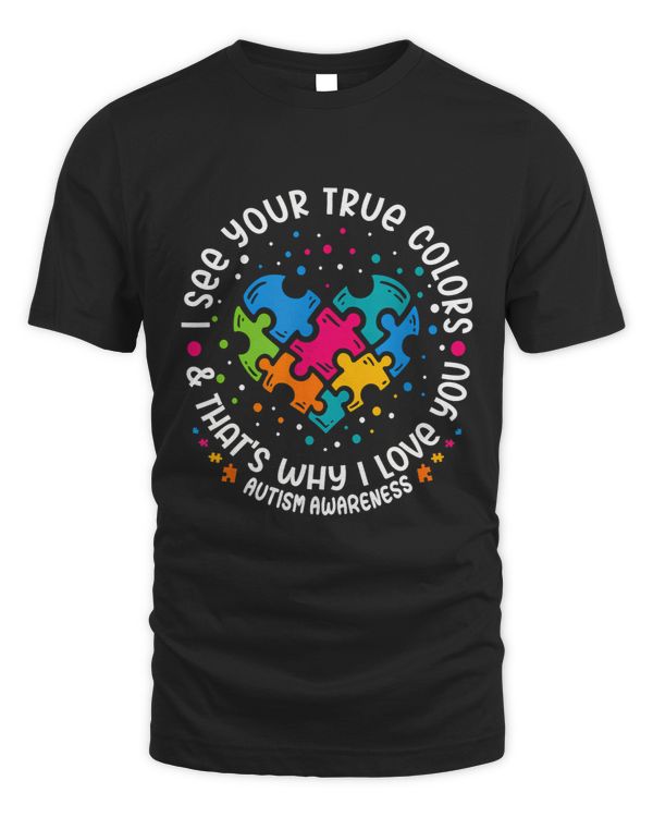 I See Your True Colors Puzzle World Autism Awareness Month