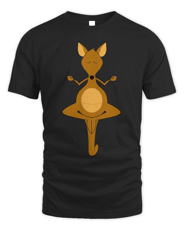 Kanguru Funny kangaroo yoga zen meditation guru Australia