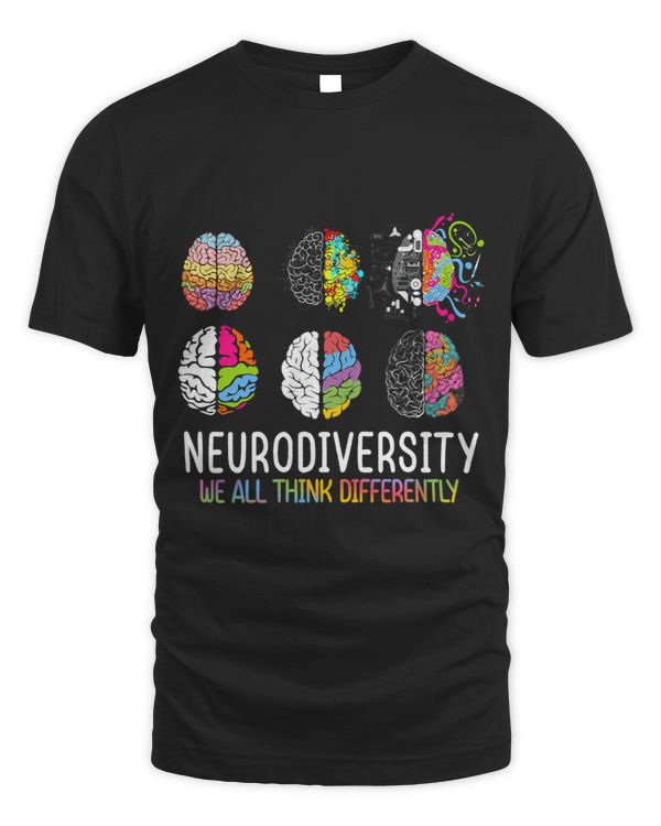We All Think Differently Neurodiversity Shirt Autism