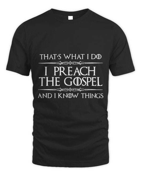 Pastor Appreciation Gifts I Preach Gospel I Know Things