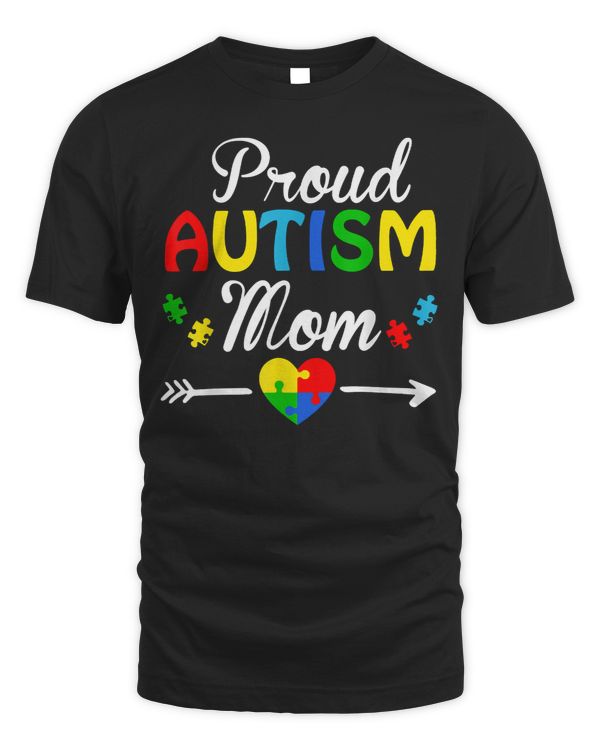 Autism Proud Autism Mom Puzzle heart Autism Awareness Neurodiverse