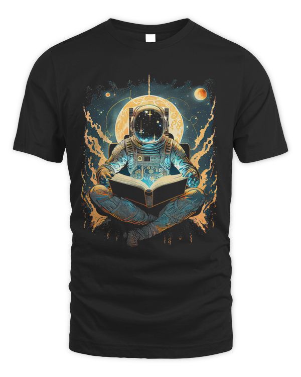 Namaste Yoga Beautiful Artistic SciFi Reading Astronaut Art Yoga Mindful Meditation