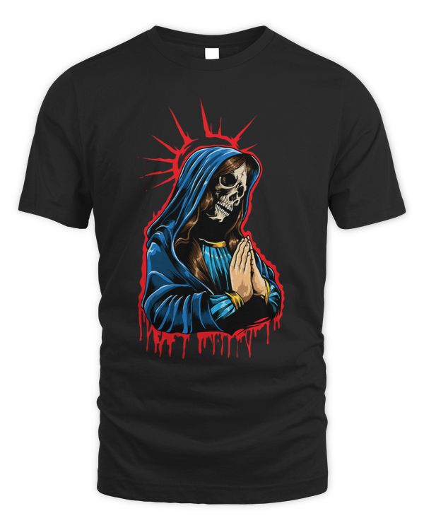 Day Of The Dead Praying La Calavera Catrina Santa Muerte