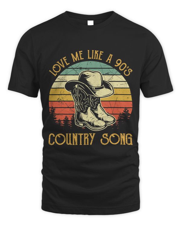 Love Me Like A 90s Country Song Vintage Cowgirl Western
