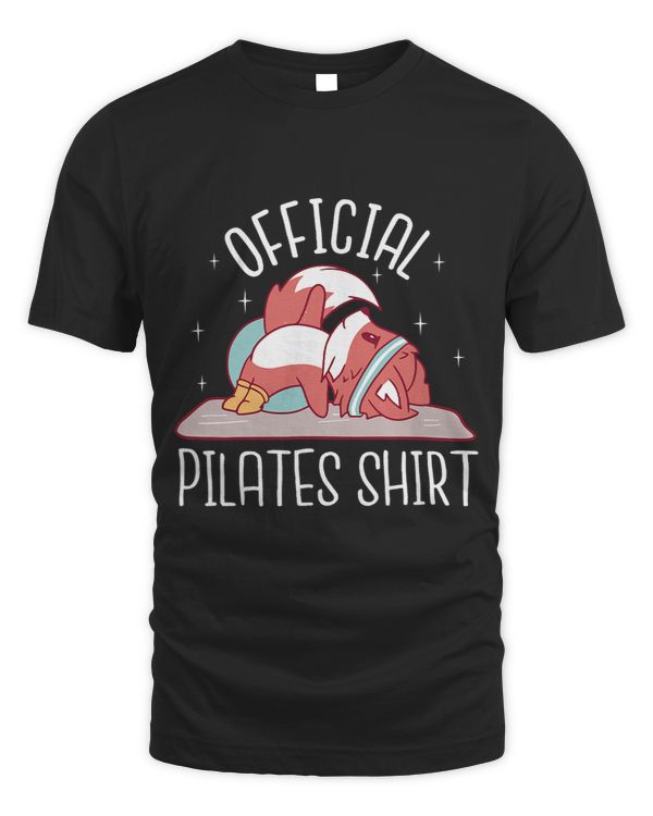 Namaste Yoga Sporty fox makes pilates exercises fox yoga design Meditation