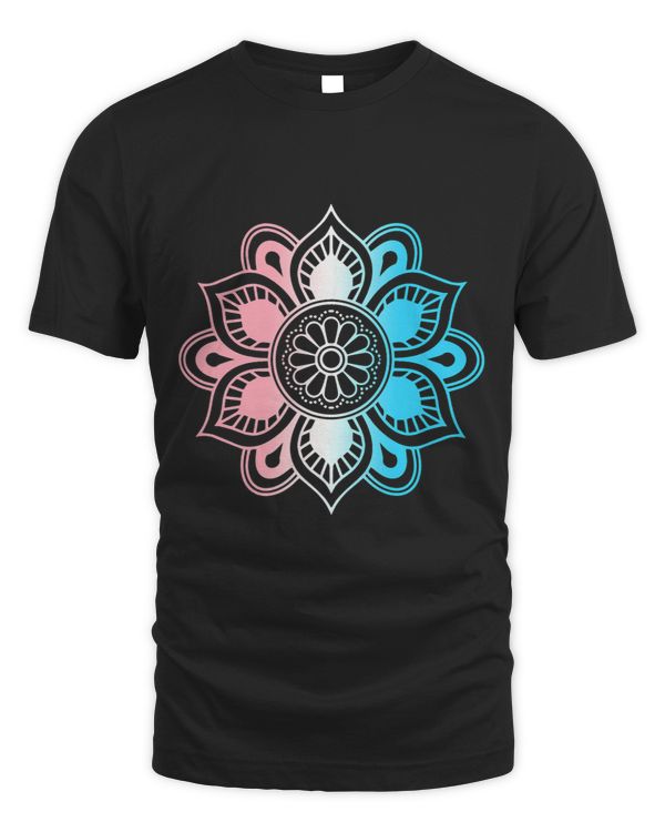 Namaste Yoga Trans Transgender Pride Subtle Mandala Yoga Meditation LGBTQ Meditation