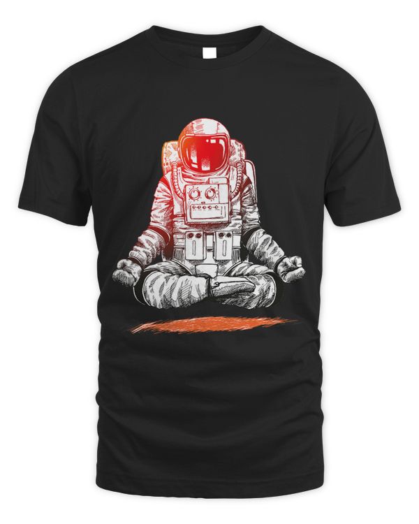 Namaste Yoga Vintage Lotus Meditating Astronaut Zen Yoga Planets Universe Meditation