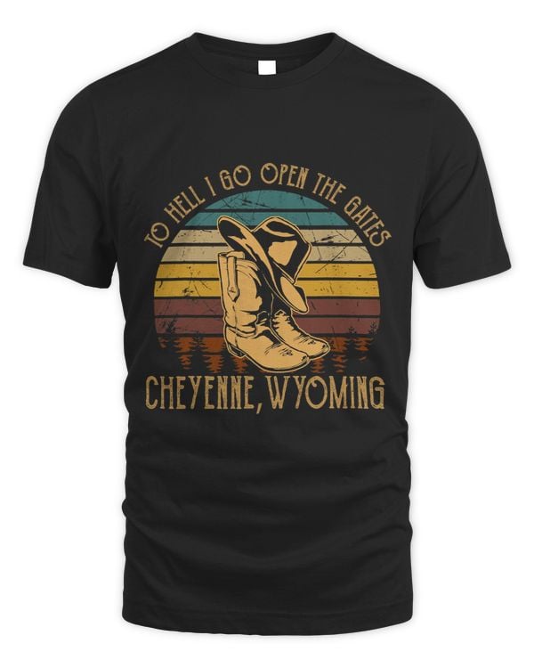 I Hell I Go Open The Gates Cheyenne Wyoming Cowboys Boots