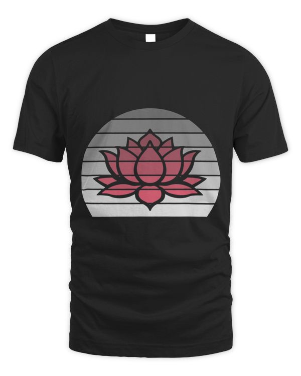Namaste Yoga Retro Lotus flower yoga peace zen Buddhist White pink Meditation