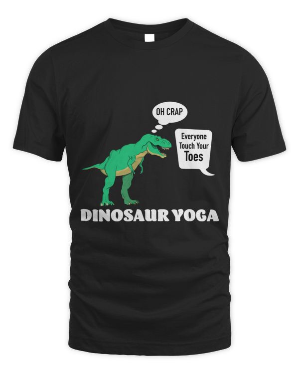 Namaste Yoga TRex Funny Dinosaur Yoga Touch Your Toes Tyrannosaurus Meditation