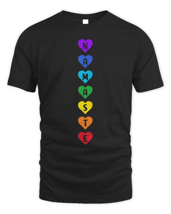 Namaste Yoga Womens 7 Chakra Hearts Colorful Kundalini Yoga Namaste Meditation