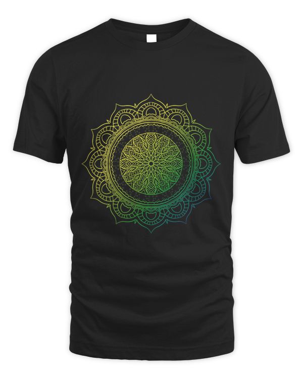 Namaste Yoga Boho Fractal Geometry Spiritual Meditation Yoga Art Mandala Meditation