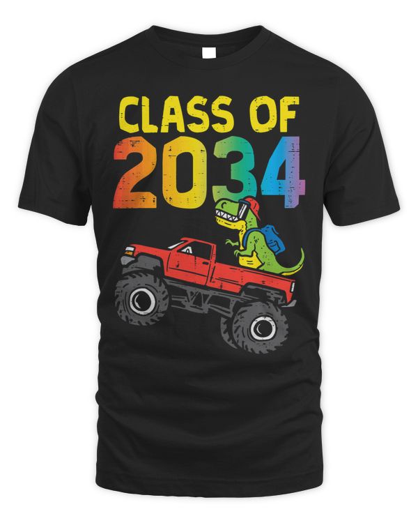 Monster Truck TRex Dino Class Of 2034 Grow With Me Boys