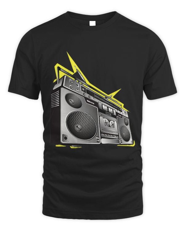 Boombox Retro 80s Style Funky Digital Design