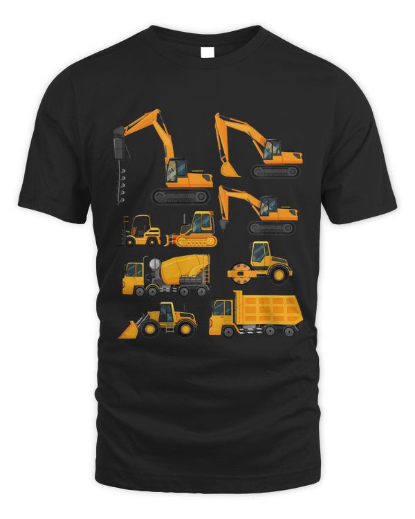 Kids Truck Lover Excavator Boys and Girls Construction lover