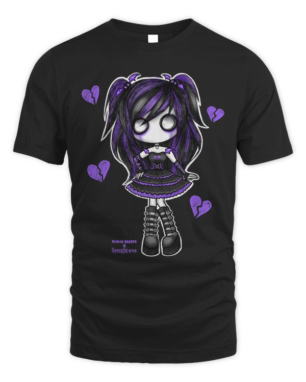 Spookscene Emo Girl Drawing Soft Goth Mall Goth Alt Purple