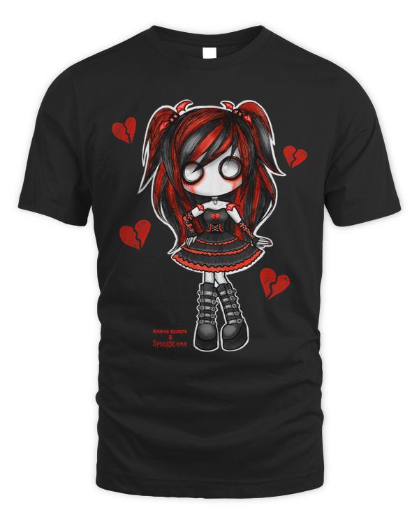 Spookscene Emo Girl Drawing Soft Goth Mall Goth Red Alt Cute