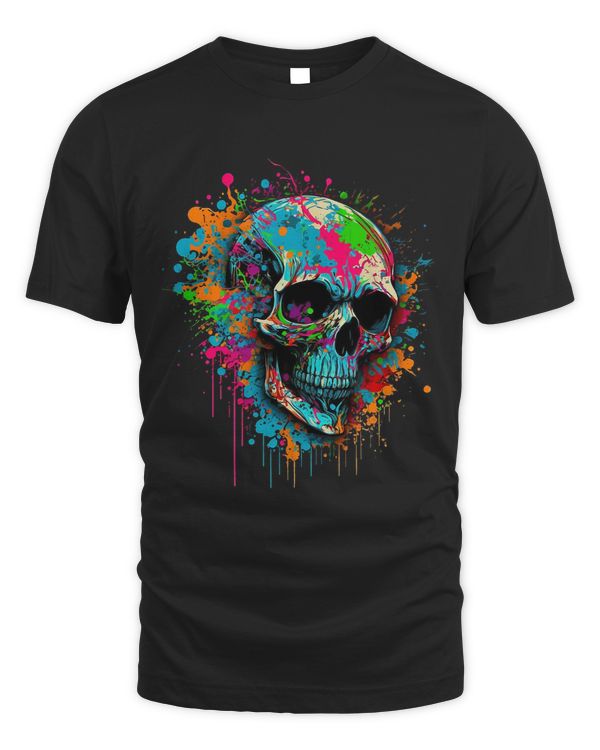 Skeleton Skulls Ink Splatter Skull for artists 2 Skull