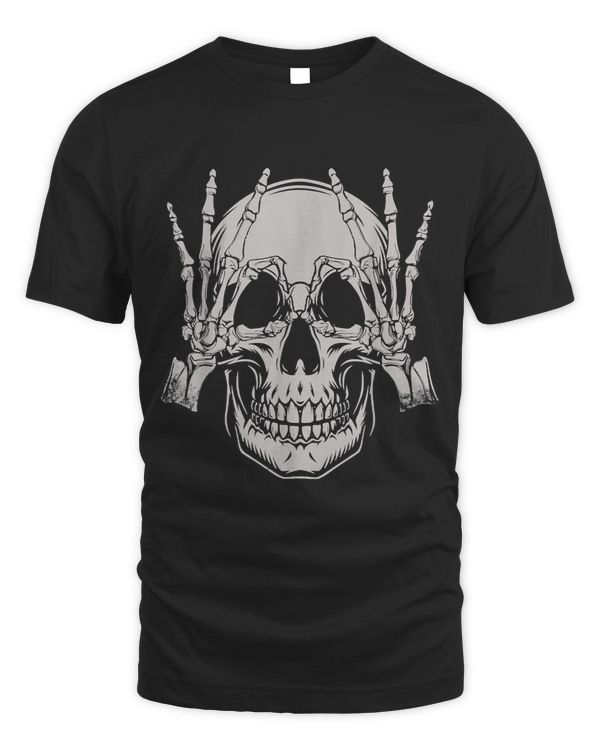 Skeleton Skulls Face Watching Through Hands Halloween Skull Lover 45 Skull