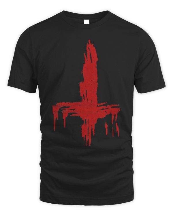 Inverted Cross Baphomet Satan Lucifer 666 Occult Satanic T-Shirt (2)