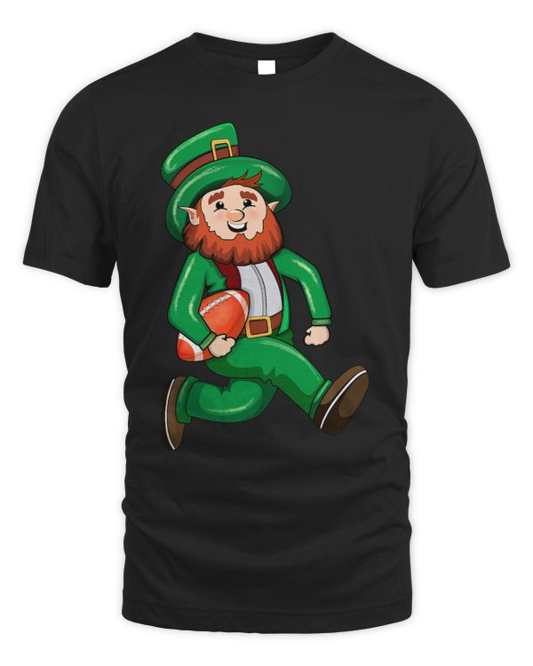 Irish Leprechaun Playing Rugby St Patricks Day Rugby Player