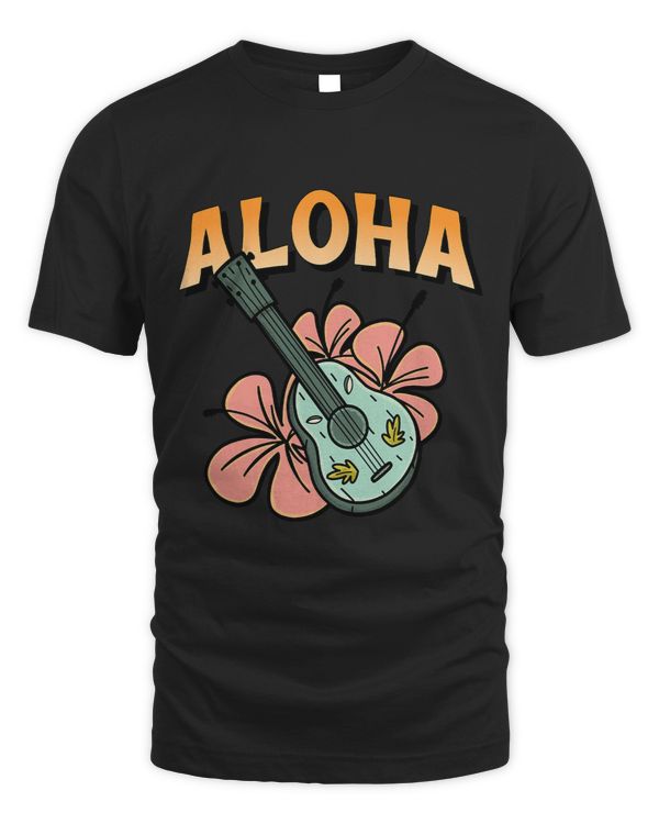 Family Vacation Hawaii Flowers Aloha Ukulele