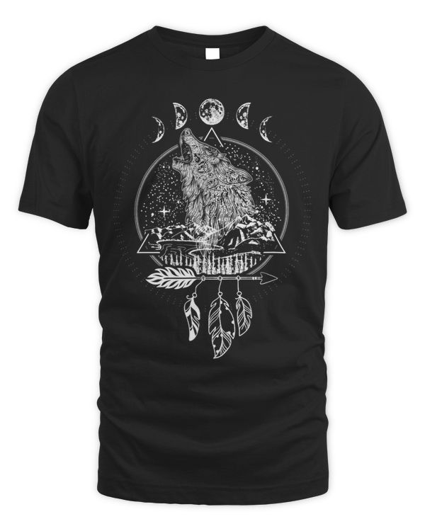 Full Moon Wolf Dreamcatcher