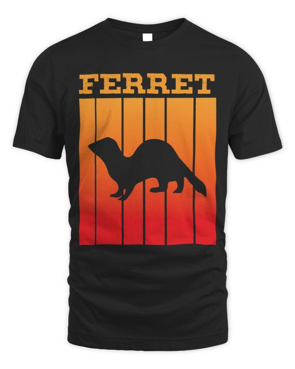 ferret Shadow silhouette at Sunset