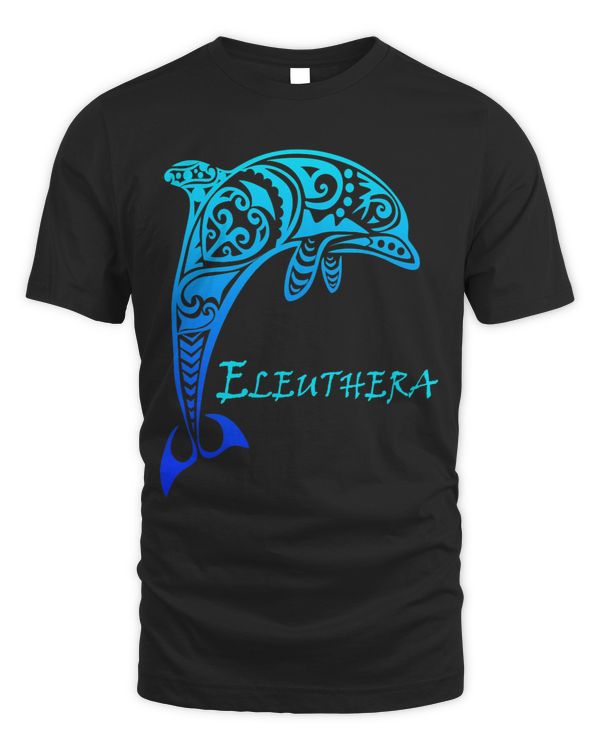 Eleuthera Bahamas Vintage Retro Tribal Dolphin Vacation