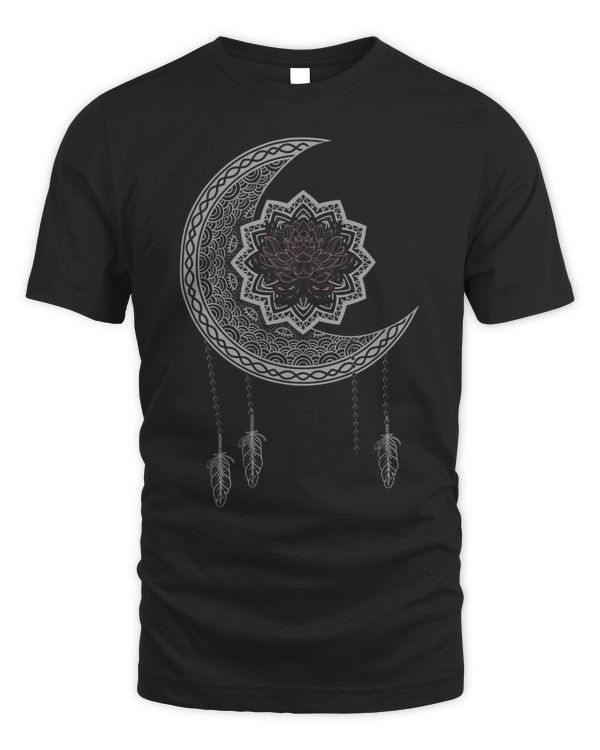 Flower Dreamcatcher Crescent Moon Blackcraft Lotus Occult