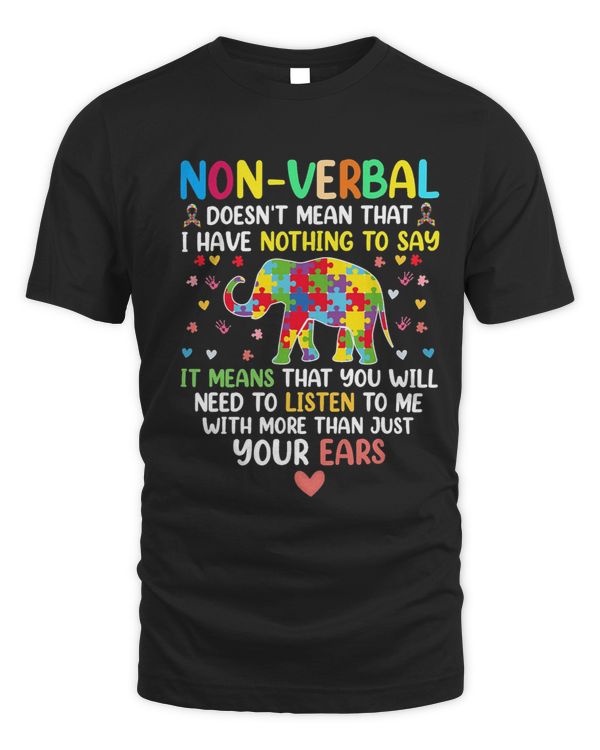 Autism Awareness Sunflower Elephant Matching Men Women Funny 4