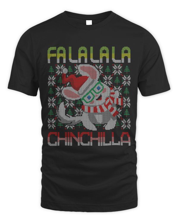 Fa La La La Chinchilla Animal Pet Ugly Christmas Sweater
