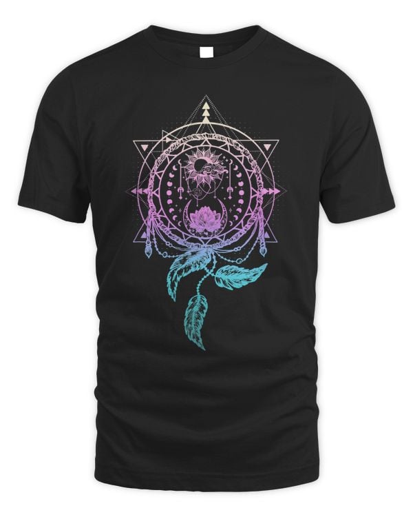 Aztec Moon And Sun Dreamcatcher Geometry