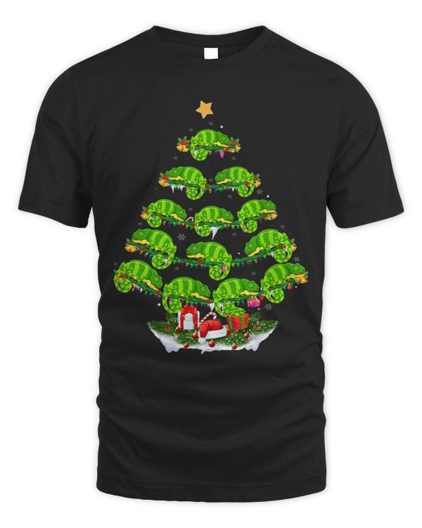 Family Pajama Sets Christmas Matching Chameleon Xmas Tree