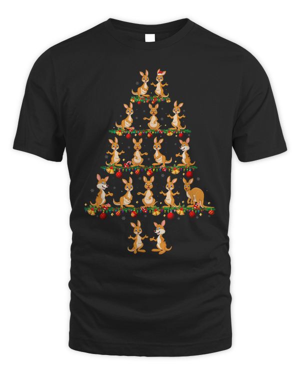 Family Pajama Sets Christmas Matching Kangaroo Xmas Tree
