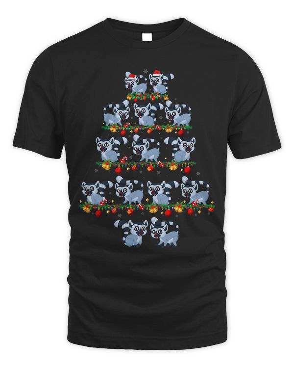 Family Pajama Sets Christmas Matching Lemur Xmas Tree