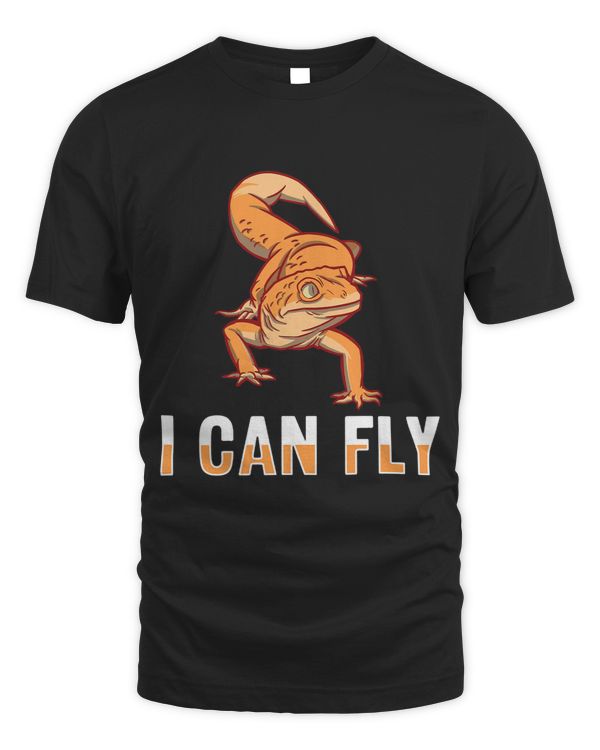 Funny Crested Gecko I Can Fly Reptile Herpetologist