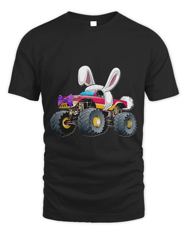 Easter Eggs Hunter Bunny Tractor Happy Easter Day 1