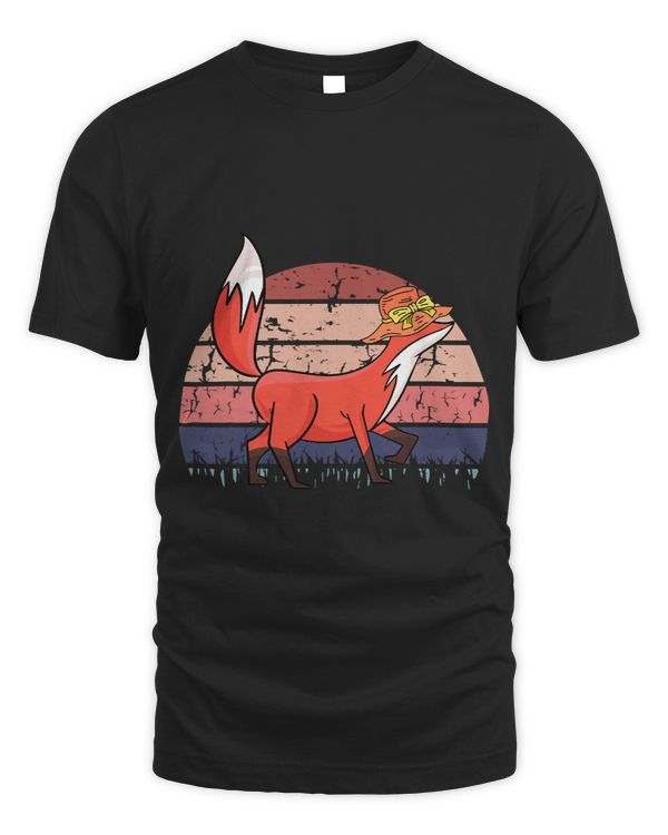 Fox Girl MothersDay Retro Vintage Wild Animal Lover Mama