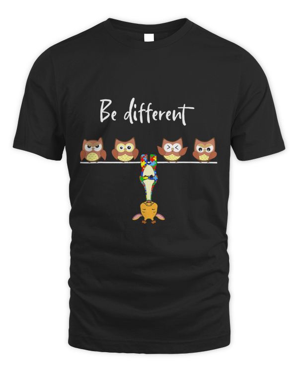 Be Different Autism Puzzle Hanging Giraffe With Owl 1
