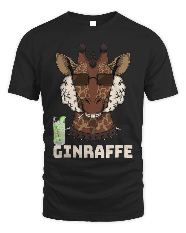 Funny Giraffe with Gin Drink Gift Gin Lovers