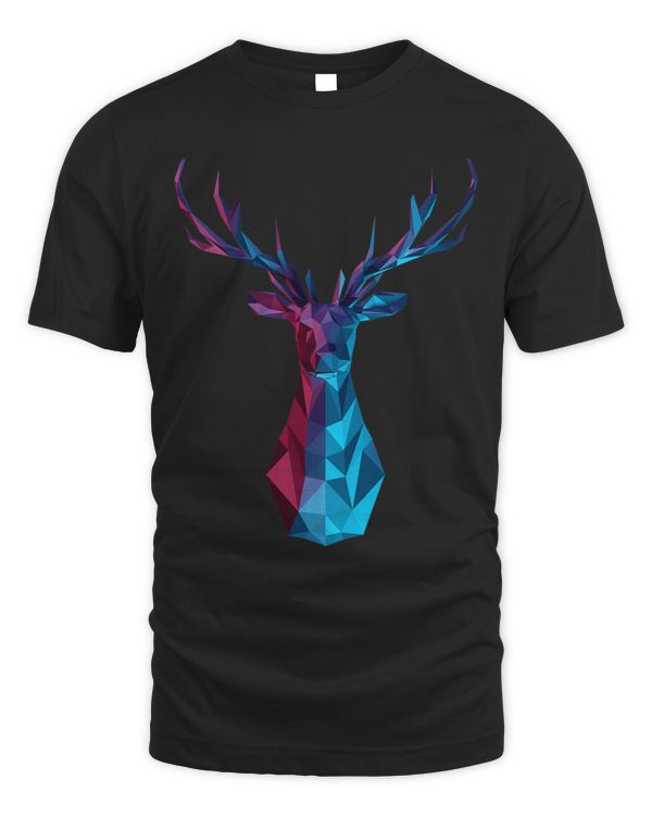 Cyberpunk Lowpoly Neon DeerNeon Trophy