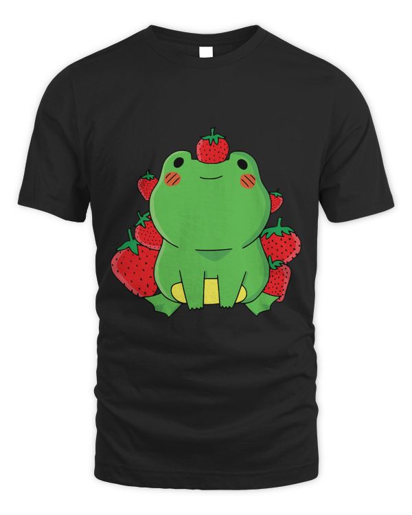Frog Strawberry Kawaii Cottagecore Aesthetic