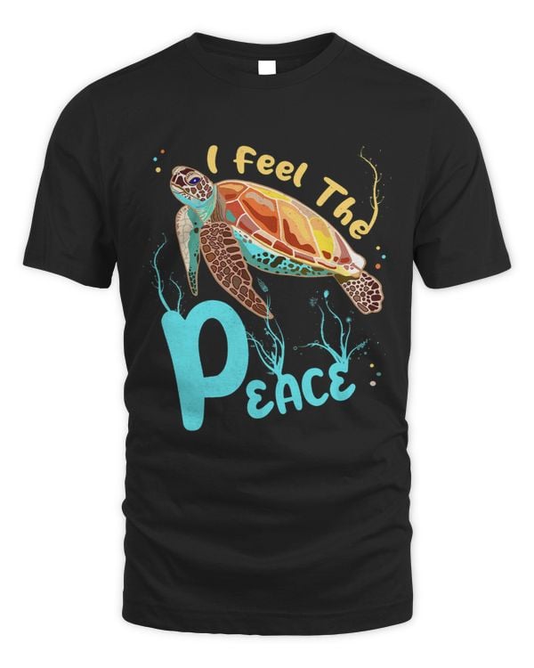 I Feel The Peace Gorgeous Turtle Swims Underwater Ocean Art