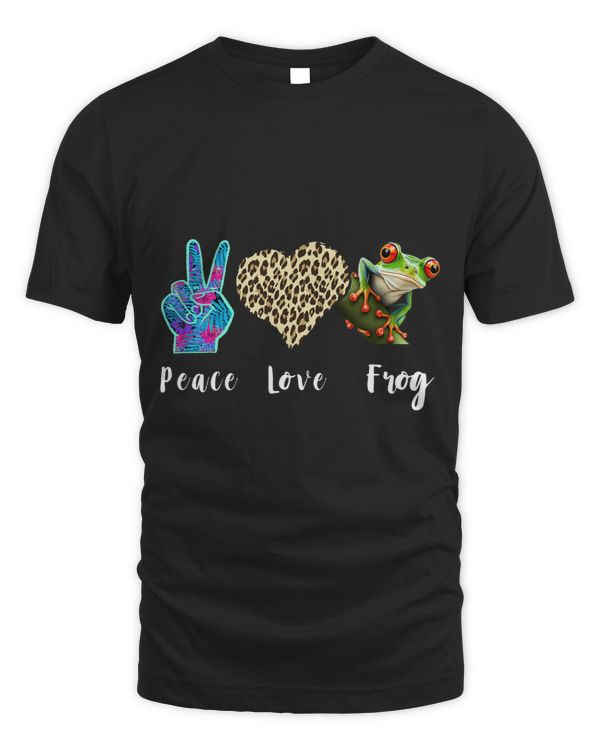 Love Peace Leopard Rainforest Amphibian Red Eyed Tree Frog