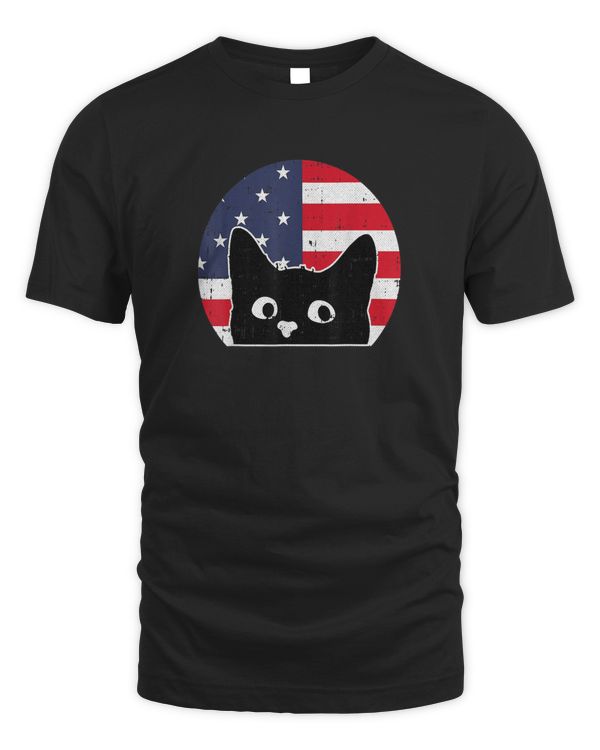 American Flag Cat 4th Of July Kitten Patriotic Pet Lover