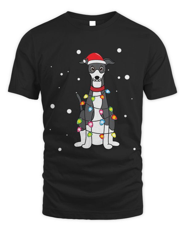 Dog Grayhound Italian Greyhound Christmas Mom Dad Dog Gift T-Shirt