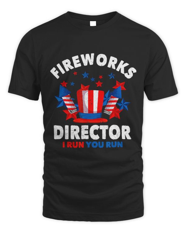 Fireworks Director I Run You Run USA Flag 4th Of July Gift