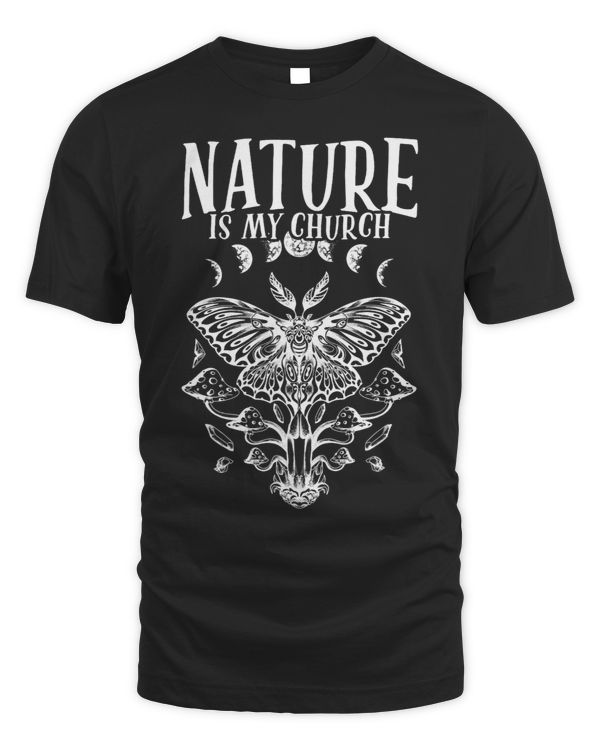 Nature Is My Church Moon Moth Wiccan Witches Witchcraft
